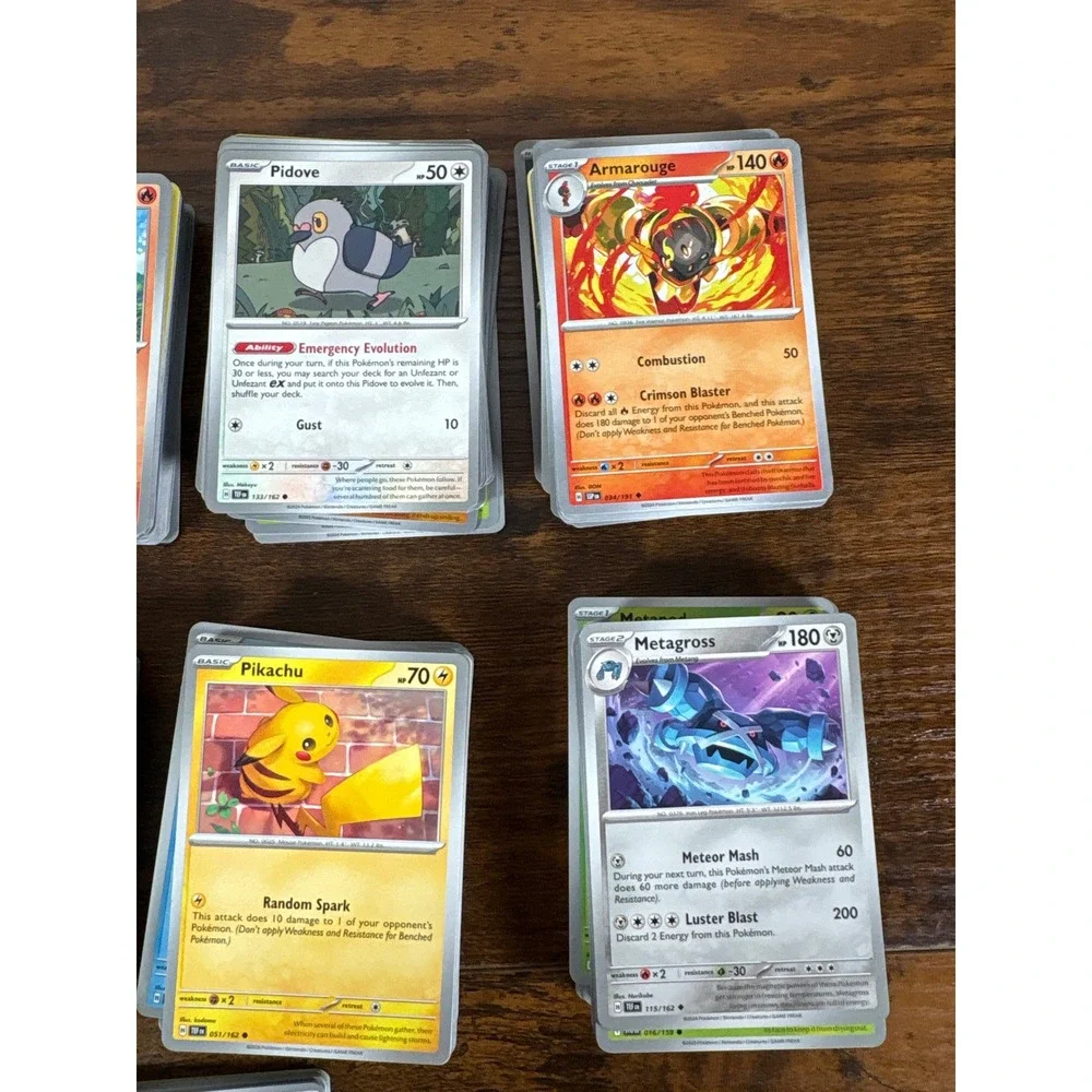 Pokemon TCG Card Lot 414 Count Scarlet Violet Paldea Evolved Pikachu Meowscarada